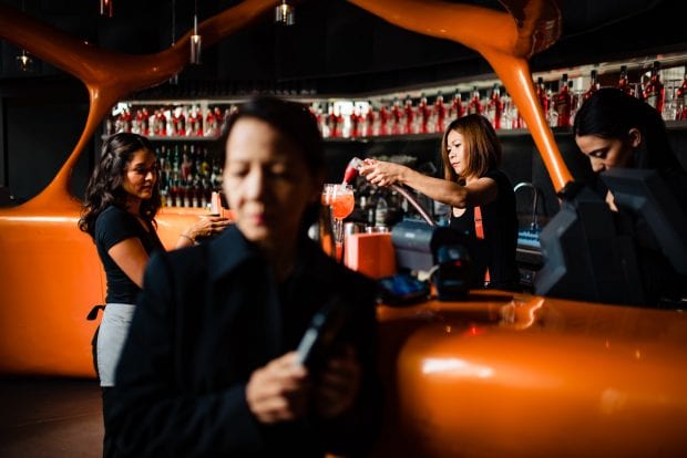 Vista sulla Terrazza Aperol Milano, luogo del brindisi dopo il Matrimonio Palazzo Reale Milano.