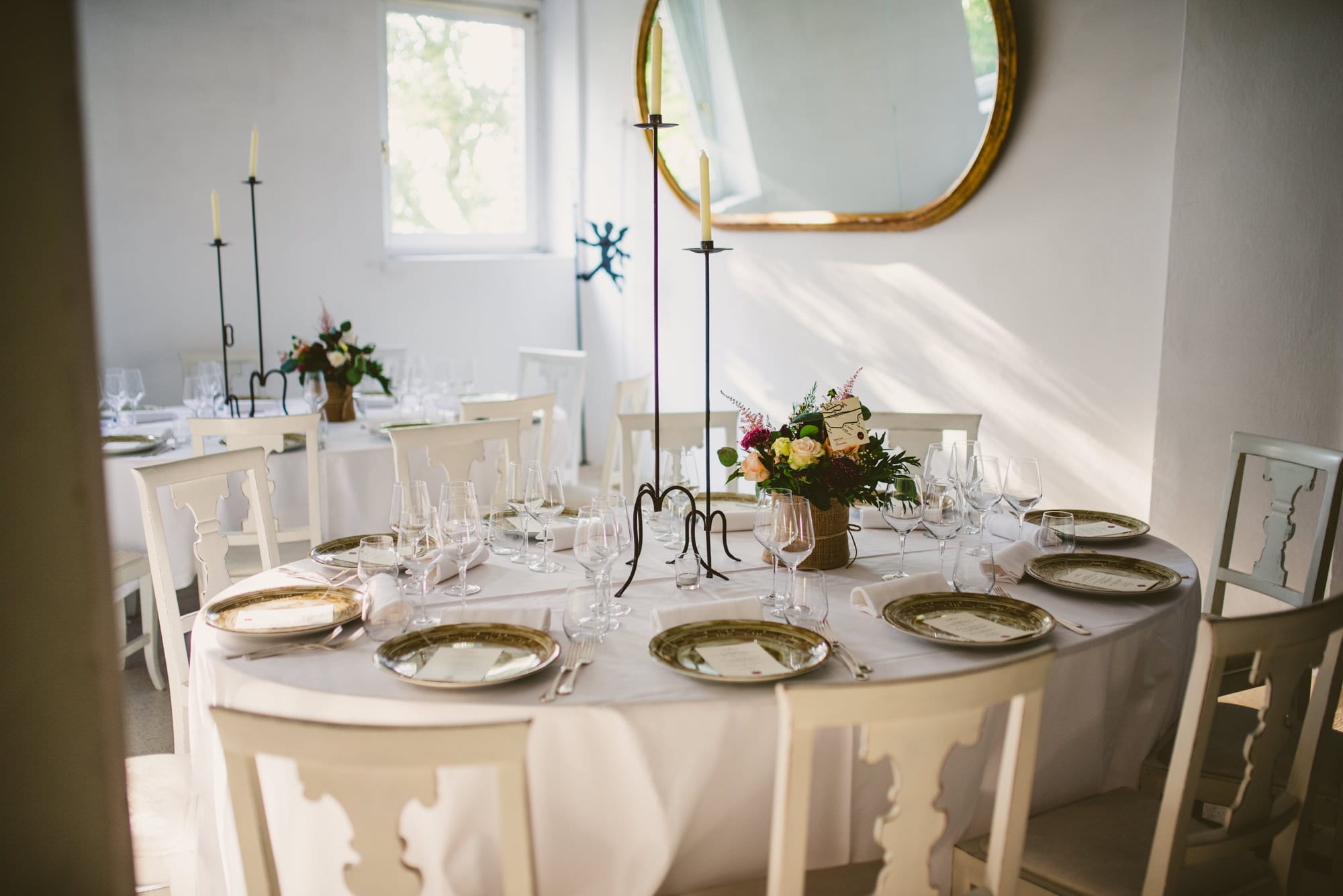 Elegante Matrimonio Cappuccini Resort in Franciacorta centrotavola