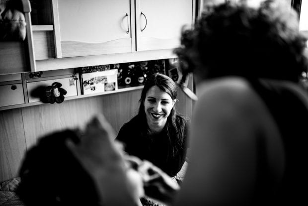 Preparazione sposa matrimonio Ristorante Càmp di Cènt Pertigh