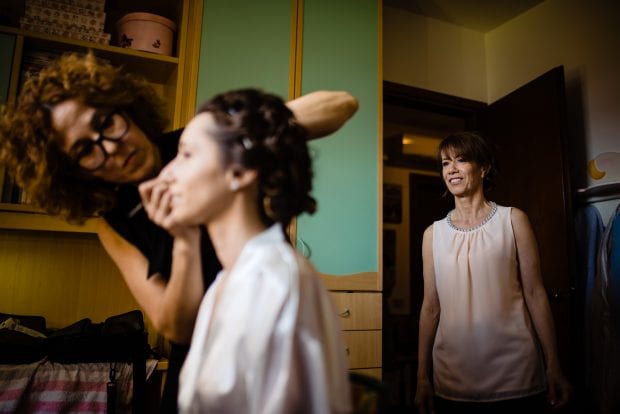 Preparazione sposa matrimonio Ristorante Càmp di Cènt Pertigh