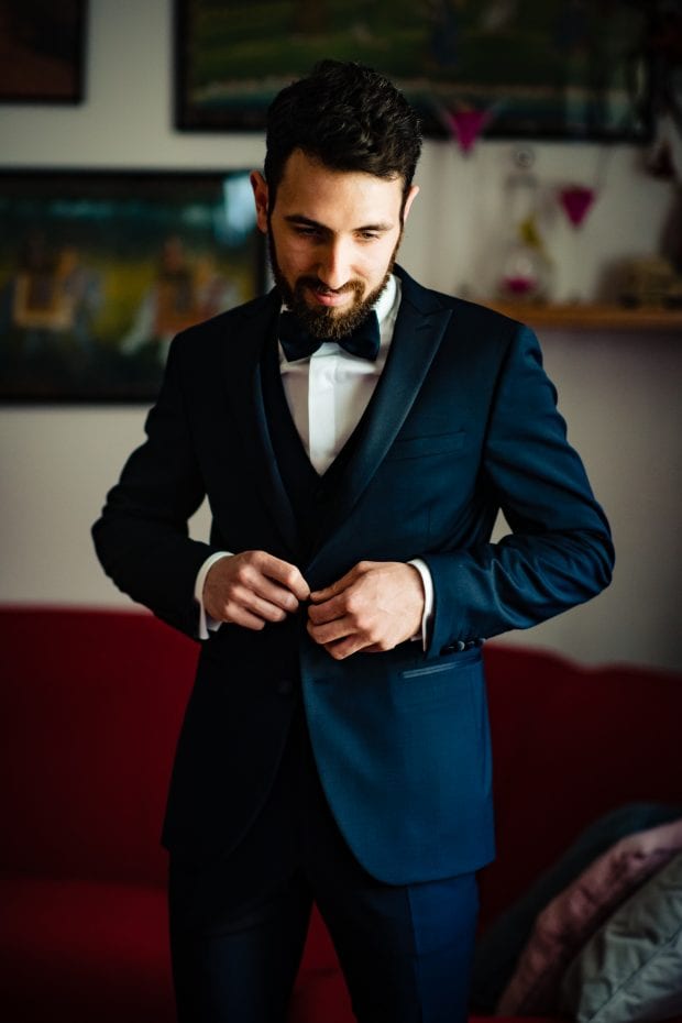 Preparazione sposo matrimonio Ristorante Càmp di Cènt Pertigh