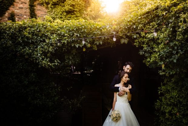 Ritratto sposa e sposo Fotografo di Matrimonio Intimo e Romantico Càmp di Cènt Pertig