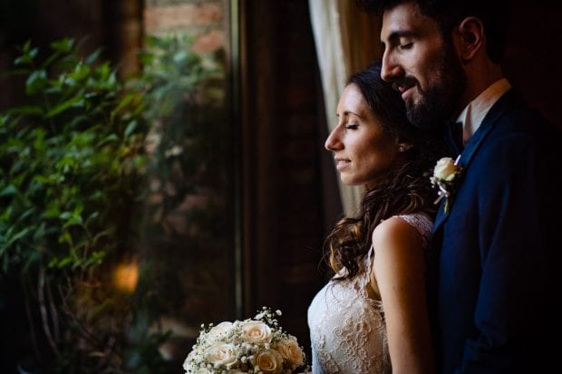 Ritratto sposa e sposo Fotografo di Matrimonio Intimo e Romantico Càmp di Cènt Pertig