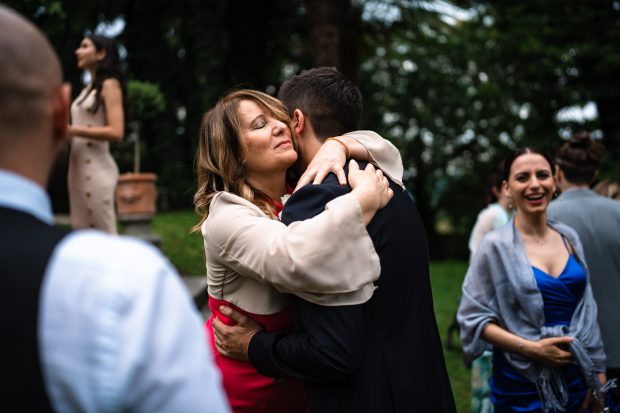 l'abbraccio con la zia